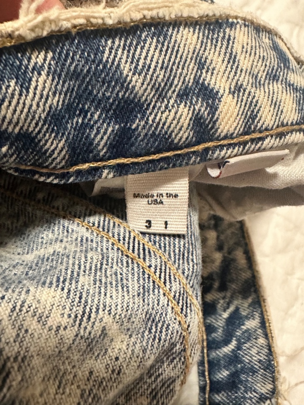 Classic American Apparel Acid Wash Denim Shorts - Picture 3 of 3
